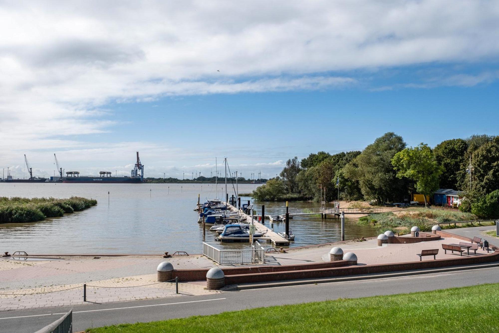 Ferienwohnung Flut Am Weserstrand Sandstedt Extérieur photo
